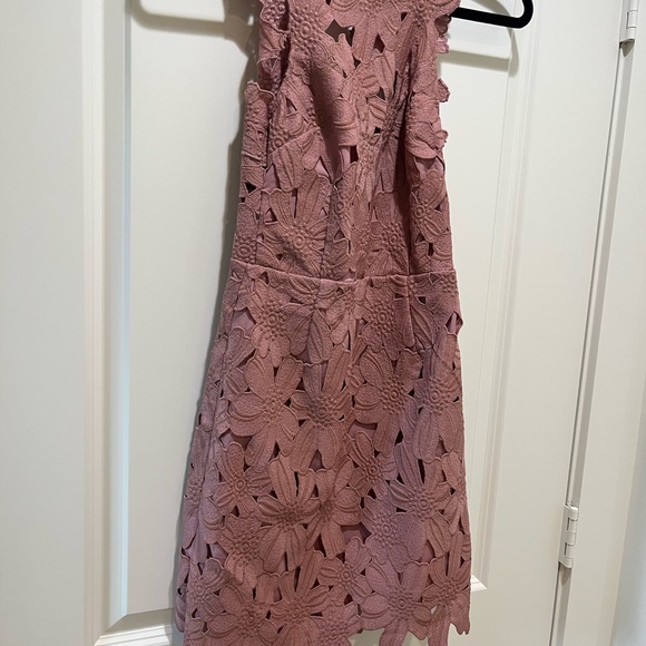 SAYLOR x Free People FP Jessa Pink Lace Mini Dress - Picture 5 of 9